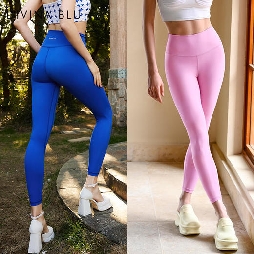 【主推颜色全】DIVINABLU伦敦系列瑜伽服跑步健身九分裤女弹力紧身高腰运动裤伦敦裸感九分裤14 商品图3