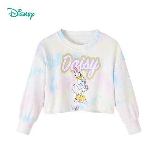 【商场同款】迪士尼童装女童套头卫衣中大童宝宝春秋季黛丝卡通连帽纯棉上衣 商品图5