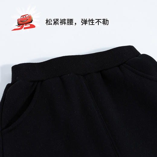 迪士尼童装男童抓绒束脚裤运动休闲长裤春秋季中大童潮搭裤子薄绒 商品图9