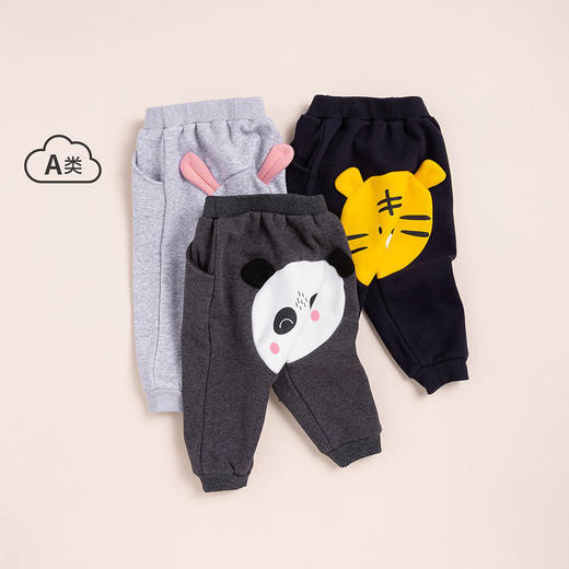 贝贝怡保暖加绒PP裤中腰外穿洋气不可开裆小清新秋冬款213K2257 商品图4