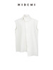 HIDEMI 极简不对称剪裁翻领设计感无袖衬衫 商品缩略图11