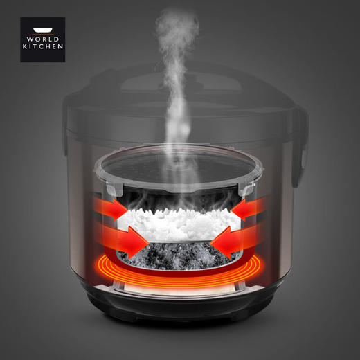 World Kitchen WK-MLRC/KZ 蒸锅饭煲不锈钢双胆大容量 商品图4