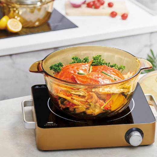 康宁（VISIONS） 晶炫玻璃锅汤锅炖锅煮锅 2.3L晶炫锅VS-23-TR-E/KZ 商品图4