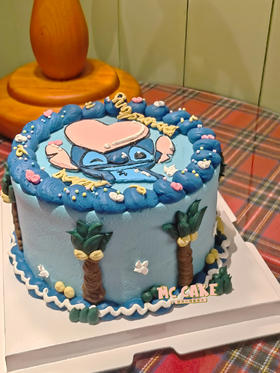 史迪仔手绘蛋糕2