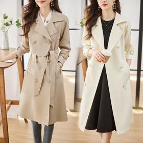 春装新款，时尚优雅中长款风衣外套HR-ZYF2303