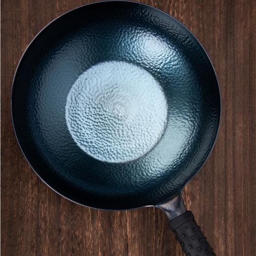 【下单送纯手工锅盖】纯手工锻造章丘铁锅 不粘锅   无涂层家用炒锅 商品图7