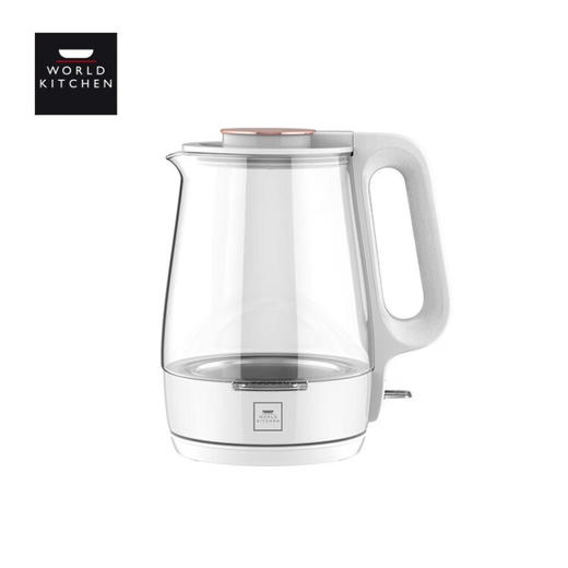 WORLD KITCHEN玻璃电热水壶高硼硅玻璃 冷热骤变不爆裂 WK-KT17L/KZ白色 商品图1