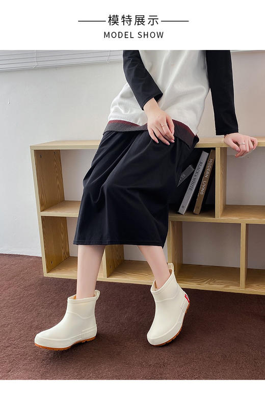 【超软又防滑的成人雨靴】 特别好穿 PVC材质 雨天一样可以潮流搭配 商品图10