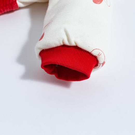 贝贝怡新生婴儿儿衣服秋冬保暖夹棉连体衣宝宝和尚服加厚哈衣爬服224L580 商品图7