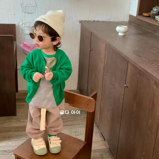 【春季幼儿园神裤！纯色云朵绒休闲裤】儿童裤子2023春季纯色韩版云朵绒休闲裤柔软宝宝外传裤子男女童裤 商品图3