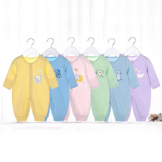 新生婴儿衣服和尚服夏初生薄款连体衣纯棉宝宝蝴蝶衣哈衣空调服203L424 商品图1