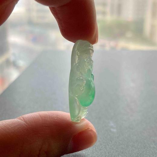 高冰种阳绿翡翠财神爷 商品图9