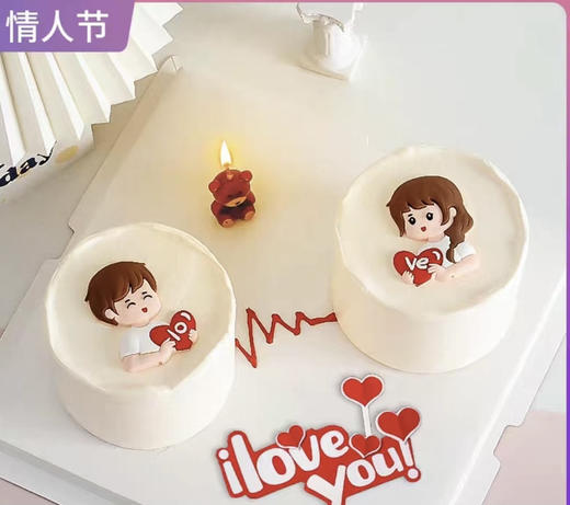 1磅幸福情人节生日蛋糕G款 商品图0