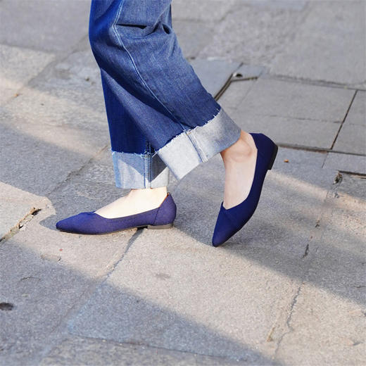 REREJOY尖头拼接平底王妃鞋 QC6357R 商品图6