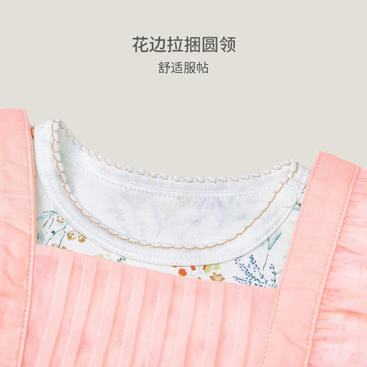 【商场同款】英氏婴儿连体哈衣女宝宝春夏款洋气可爱爬服套装 商品图1