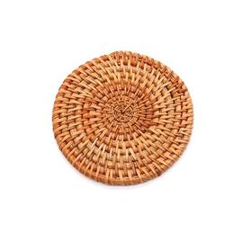 深山集市 10公分普通藤杯垫
