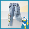 迪士尼童装女童牛仔裤唐老鸭可爱卡通宝宝春秋运动休闲长裤221DK0267 商品缩略图3