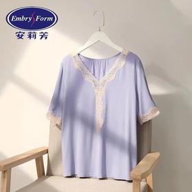 5F EmbryForm安莉芳 【安睡系列】春夏家居服短袖长裤套装