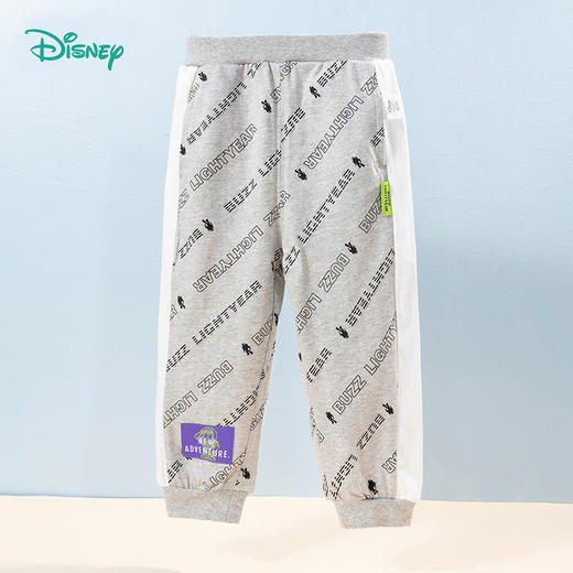 【商场同款】
迪士尼童装男童春秋运动休闲裤字母时尚印花巴斯光年卡通束脚裤 商品图4