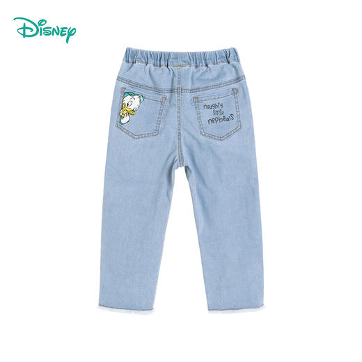 迪士尼童装女童牛仔裤唐老鸭可爱卡通宝宝春秋运动休闲长裤221DK0267 商品图6