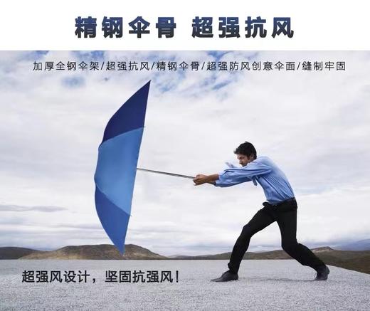 天堂伞3910强力拒水防紫外线防晒遮阳加大十骨睛雨伞银胶三折伞1把 商品图3