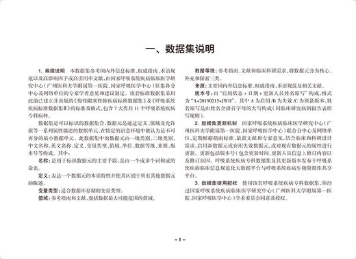 呼吸系统疾病标准数据集Ⅲ 国家呼吸系统疾病临床医学研究中心等编 大数据平台建设所需数据集介绍 人民卫生出版社9787117340663 商品图3