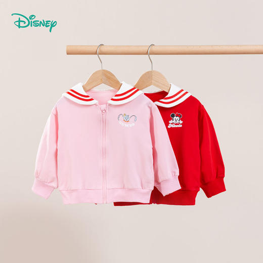 迪士尼童装女童外套春秋款儿童春季衣服洋气上衣海军风221S1662 商品图6