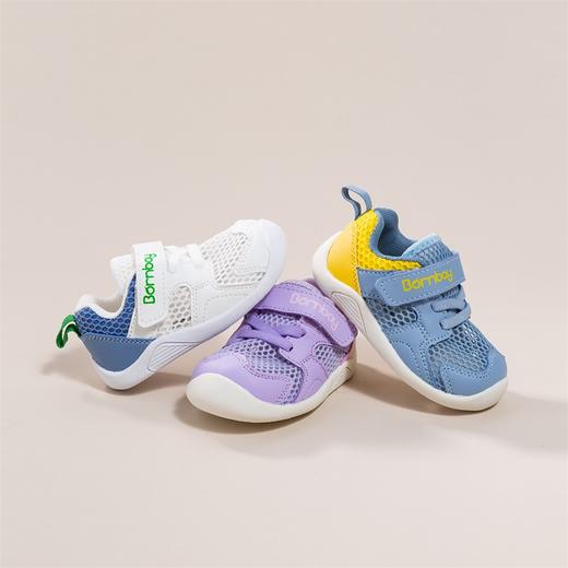 贝贝怡儿童学步鞋婴幼儿网眼透气防滑宝宝鞋春夏季白色鞋子男女宝 商品图6