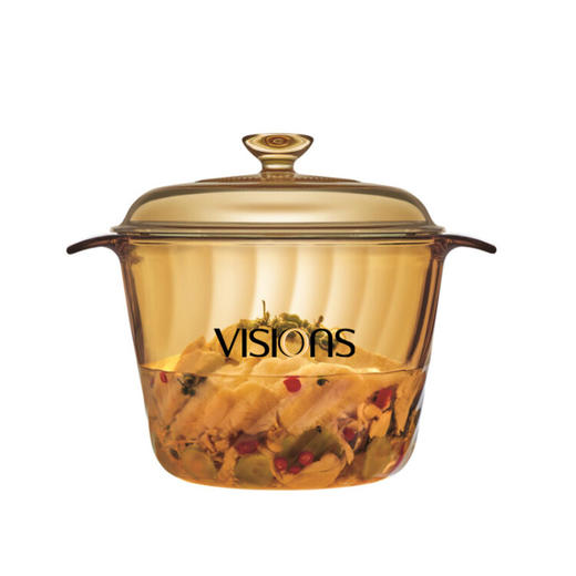 康宁（VISIONS） 晶炫玻璃锅汤锅炖锅煮锅 3.5L晶炫锅VS-35-TR-E/KZ 商品图3
