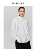 HIDEMI 花苞极简廓形抽绳褶皱设计感衬衫 黑色/白色 商品缩略图6