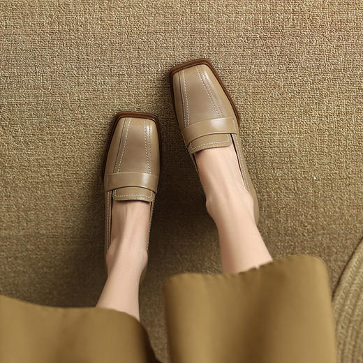 复古优雅，粗跟高跟鞋DP-9025 商品图4