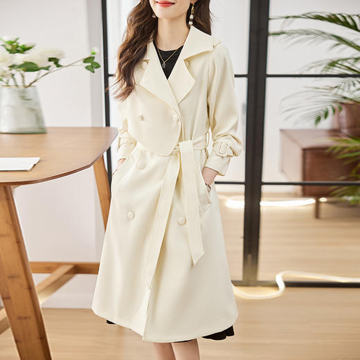 春装新款，时尚优雅中长款风衣外套HR-ZYF2303 商品图3