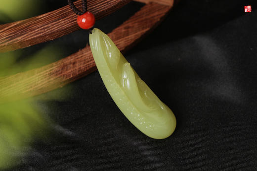 和田玉黄玉金鱼吊坠【连年有鱼】  配精美编织挂绳 商品图2