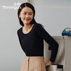 Threegun三枪 【舒肤棉】圆领女士长袖上衣打底衫-23950A011 商品缩略图1