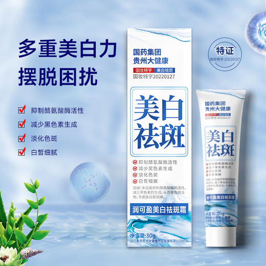 买2送1~【国药集团特证祛斑】润可盈美白祛斑霜30g 商品图0