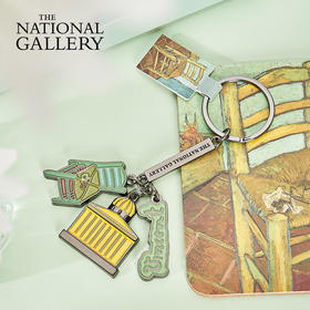 The National Gallery大师系列梵高的椅子三合一金属钥匙扣链挂件创意礼物