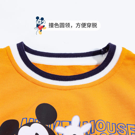 【商场同款】迪士尼童装男童假两件套头卫衣闪电麦昆米奇玩具总动员卡通休闲衣221DS0393 商品图6