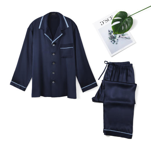 【100%桑蚕丝】SCHIESSER铂雅高端系列2023年春夏新款100%桑蚕丝套装家居服95/19839H 商品图2