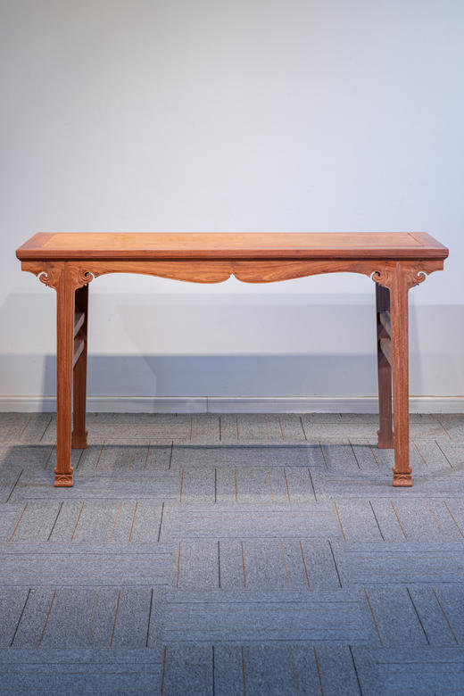 红桥红  家具严选  缅甸花梨（大果紫檀）【142 剑足插肩榫 画案】 商品图1