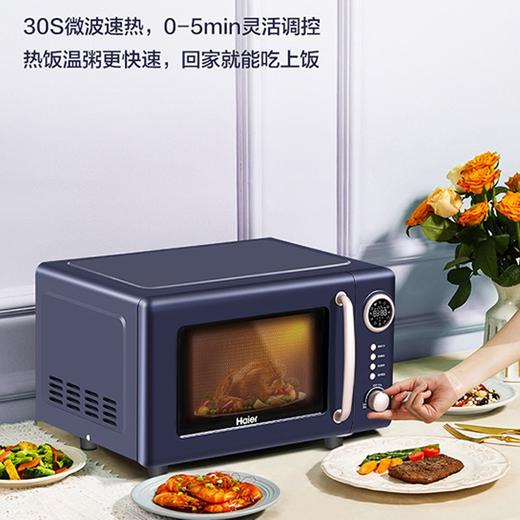 海尔(Haier)多功能平板微波炉20L大容量30秒速热5档火力HW-Z20E2A 商品图3