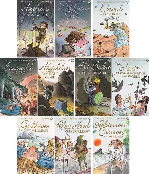 【6-12岁推荐】The Greatest Adventures in the World 世界上的伟大冒险故事小说英文版 鲁滨逊漂流记 格列佛游记故事 商品图1