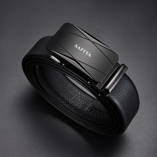 Safiya/索菲娅 头层牛皮自动扣皮带商务百搭裤带时尚外穿腰带男SF506016Y 商品图1
