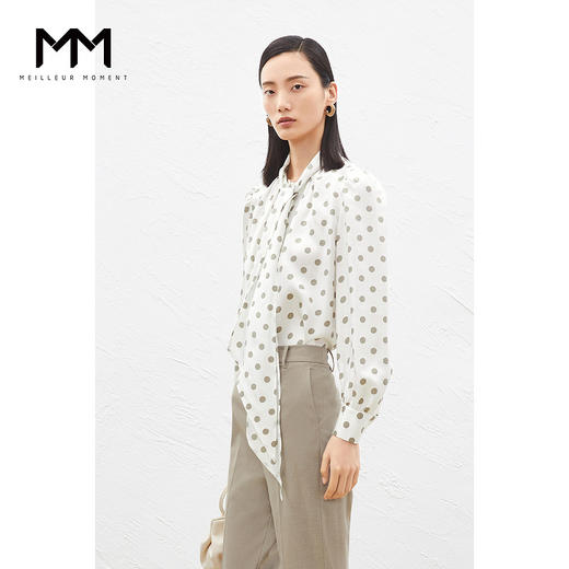 【商场同款】MM本白色衬衫5D1220641 商品图0
