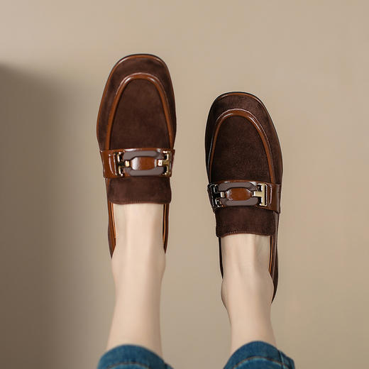 春季新款，羊反绒猪里皮乐福鞋KMQ-1016-2 商品图4