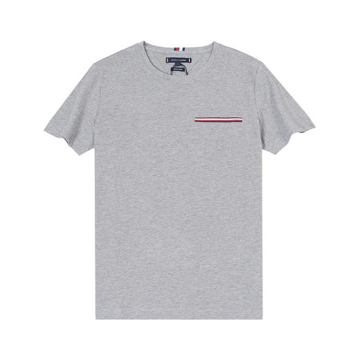 织带口袋 珠地网眼棉微弹圆领短袖T恤 T-1190 商品图7