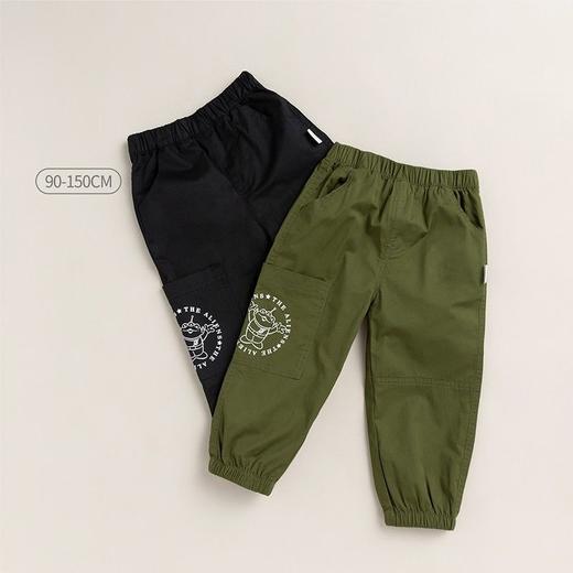 迪士尼童装男童裤子儿童工装裤中小童男孩春秋款帅气长裤韩版潮221K1260 商品图5