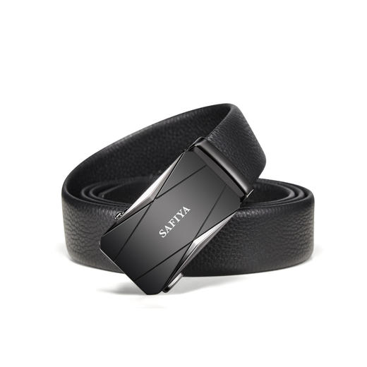 Safiya/索菲娅 头层牛皮自动扣皮带商务百搭裤带时尚外穿腰带男SF506016Y 商品图4