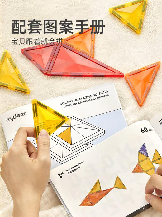 GZK mideer弥鹿MD1141钻面彩窗磁力片-100PCS 商品图3