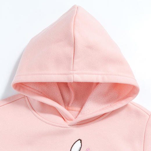 贝贝怡女童卫衣春秋加绒儿童打底衫洋气女孩炸街秋装小童连帽衣服 商品图7