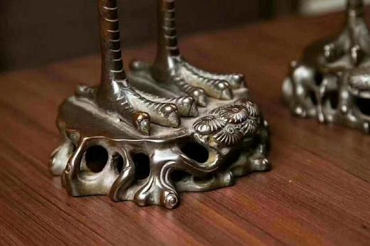 衔芝瑞鹤香炉一对（送鹅梨帐中香一盒） 商品图4